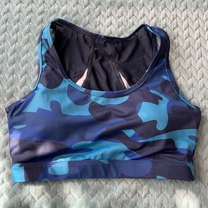 Zyia Blue Camo Bra Medium